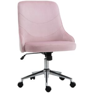 Vinsetto Bürostuhl mit Wippfunktion rosa 57 x 61 x 86-96 cm (BxTxH)