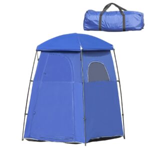 Outsunny Toilettenzelt mit Reißverschluss blau 167L x 167B x 218H cm