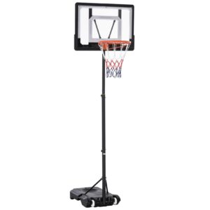 HOMCOM Basketballkorb höhenverstellbar schwarz 83 x 75 x 260 cm (BxTxH)