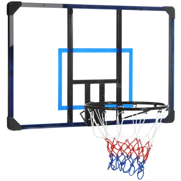 SPORTNOW Basketballkorb mit bruchsicherer Rückwand bunt 113L x 61B x 73H cm