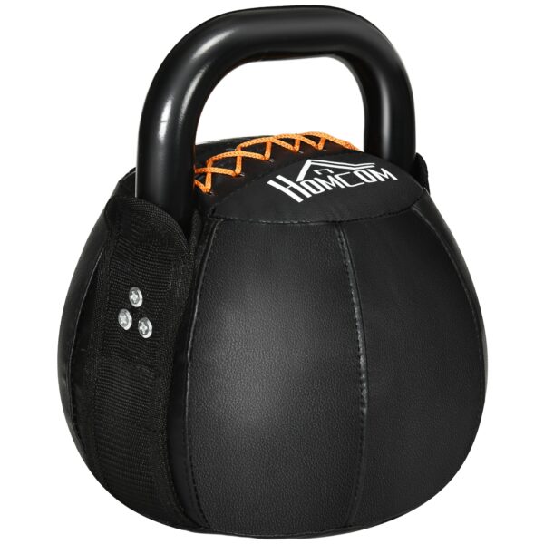 HOMCOM Kettlebell mit Griff schwarz 23L x 23B x 28H cm