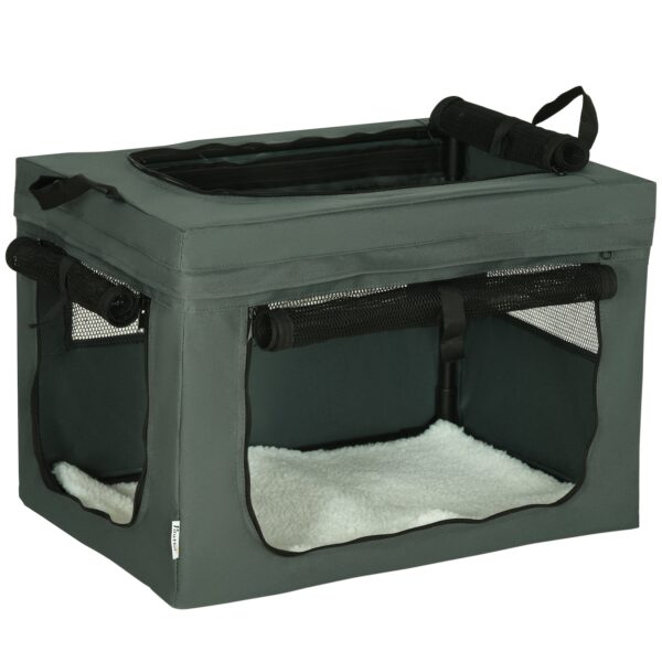 PawHut Hundetasche mit zwei Griffe grau 60L x 42B x 42H cm