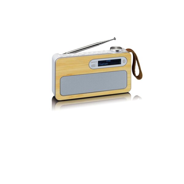 Lenco PDR-040 BAMBOOBK DAB+/FM-Radio aus echtem Bambusholz Bluetooth