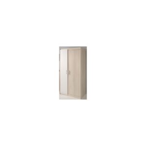 Kleiderschrank Charly 21 Parisot 2-trg Akazie - weiß B 85 cm - H 180 cm - T 52 cm