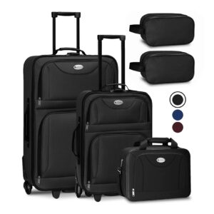 Juskys Trolley Reisekoffer Set Athen 5 teilig - 60 L