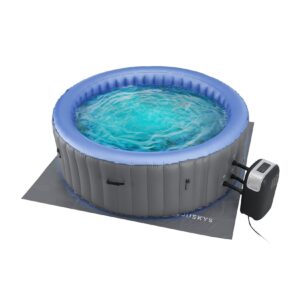 Juskys Whirlpool Palmira für 6 Personen - Outdoor Indoor Pool aufblasbar