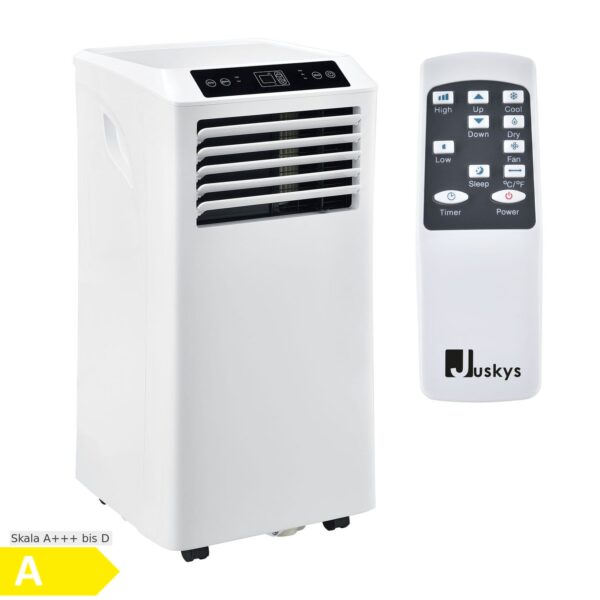 Juskys Lokales Klimagerät MK950W2 mit Fernbedienung & Timer - 9000 BTU – 3in1 Klimaanlage Kühlung