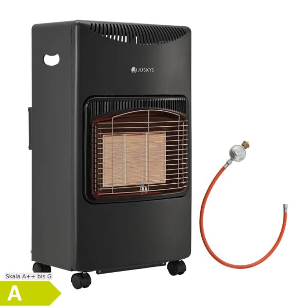 Juskys Gasheizung GS42US – Infrarot-Heizstrahler bis 4200 W für Terrasse & Outdoor in Schwarz