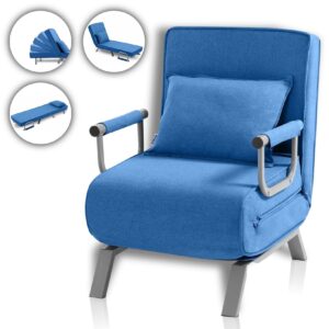 Makika Schlafsessel Schlafsofa Ted klappbar in Blau