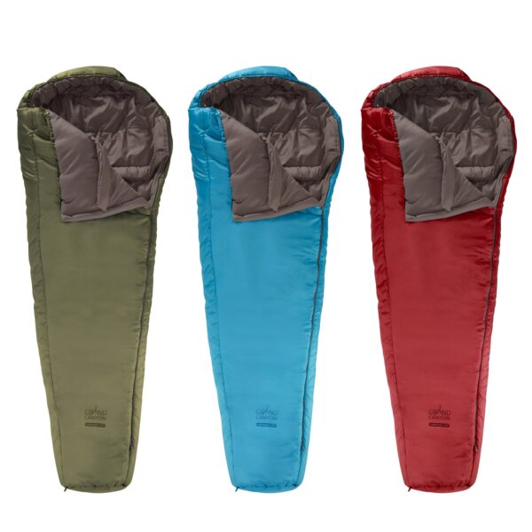 Winter Mumien Schlafsack 3 Jahreszeiten Lang Grand Canyon Fairbanks 205 XL -21°C Farbe: Capulet Olive