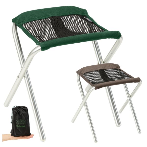 GRAND CANYON Sinyala Micro Klapphocker Falt Hocker Camping Alu 320g Leicht 100kg Farbe: Eden