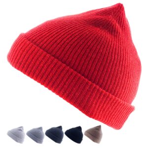 GOLDEN GOAT Berkeley Winter Rip Strick Mütze Beanie Unisex 100% Kaschmir Wolle Farbe: walnut