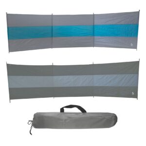 BO-CAMP Camping Windschutz XL - Strand Zelt Garten Zaun Sichtschutz groß 500x140 Farbe: Anthrazit/Grau