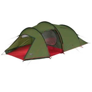 HIGH PEAK Trekkingzelt Falcon 4 Personen Tunnel Zelt Camping Vorraum Leicht