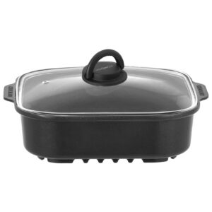 BRUNNER Bräter Kasserole Devil Square Pan Outdoor Camping Bratpfanne Deckel Alu