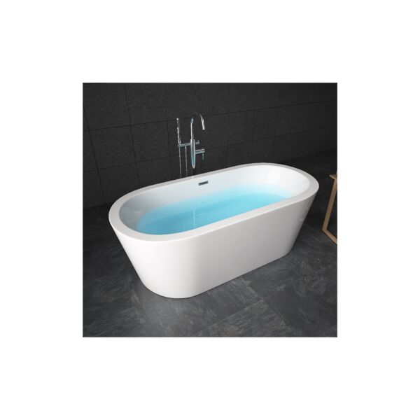 TroniTechnik® Freistehende Badewanne PIPERI Maße ca. 168 x 80 x 60cm Wanne - Füllmenge 210 Liter