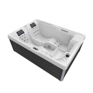 TroniTechnik® Outdoor Whirlpool Spa ELBA  weiß 210cm x 150cm mit Heizung