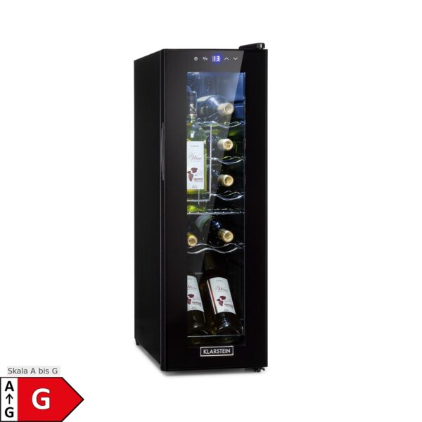 Shiraz 12 Slim Uno Weinkühlschrank 32l/12Fl.Touch 85 W 5-18 °C LED 32 Liter / 12 Flaschen