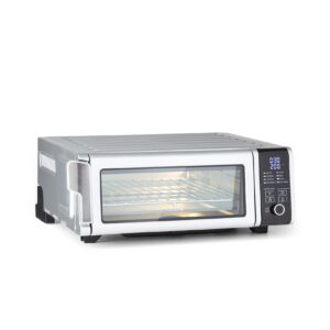 Vita-Crisp Heißluftfritteuse 1700W 10L 8 Funktionen platzsparend Silber