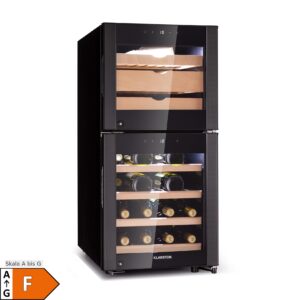 El Dorado 89 Käse & Weinkühlschrank 2 Zonen Touch 89L LED Schwarz 89 Liter