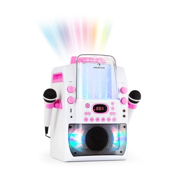 Kara Liquida BT Karaoke-Anlage Lichtshow Wasserfontäne Bluetooth Pink