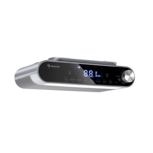 KR-130 Bluetooth Küchenradio Freisprechfkt  UKW-Tuner LED-Leuchte Silber