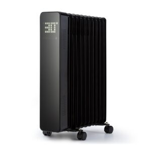 Sanford Smart Ölradiator 2500 W Leistung Wochentimer LED-Display Touch-Panel Klarstein-App Schwarz