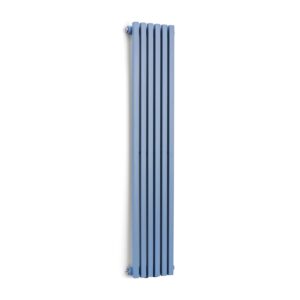 Delgado 120 x 25 Heizkörper Badheizkörper Röhrenheizkörper 508W Warmwasser 1/2 Blau 120 x 25 cm