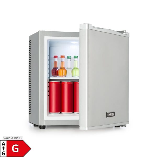 Secret Cool Mini-Kühlschrank Mini-Bar 13l 22dB 2 Etagen Silber