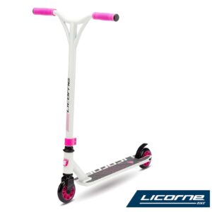 Licorne Stunt Scooter 360 Grad Lenkung Funscooter Kickscooter Tretroller Trick Roller Kinder ab 6 Jahre und Erwachsene