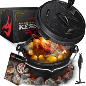 KESSER® Dutch Oven Set BBQ Feuertopf Schmortopf