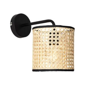 BRILLIANT Lampe Wiley Wandleuchte hängend rattan   1x A60