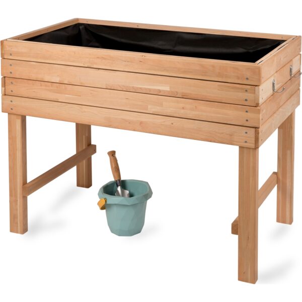 WONDERMAKE® Premium Hochbeet aus Kirschbaum Holz groß für Garten Balkon Terrasse