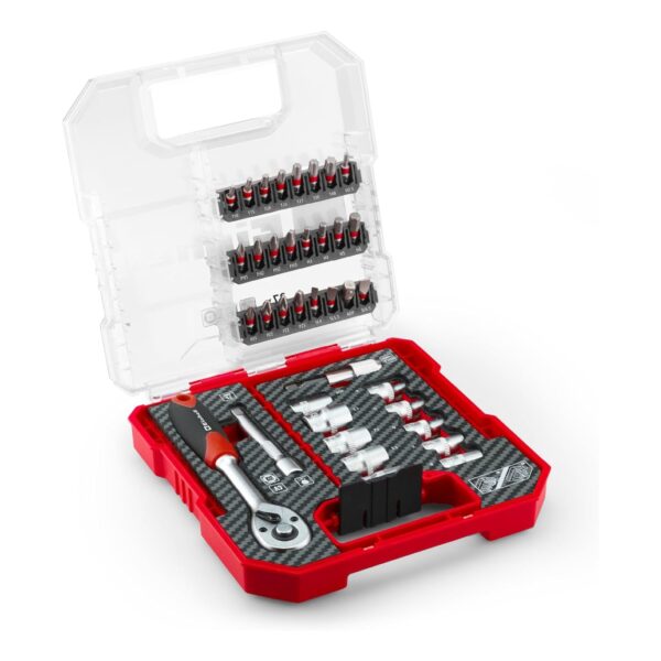 Einhell L-CASE 37-tlg. Bit- und Ratschen-Set (25-mm-Bits