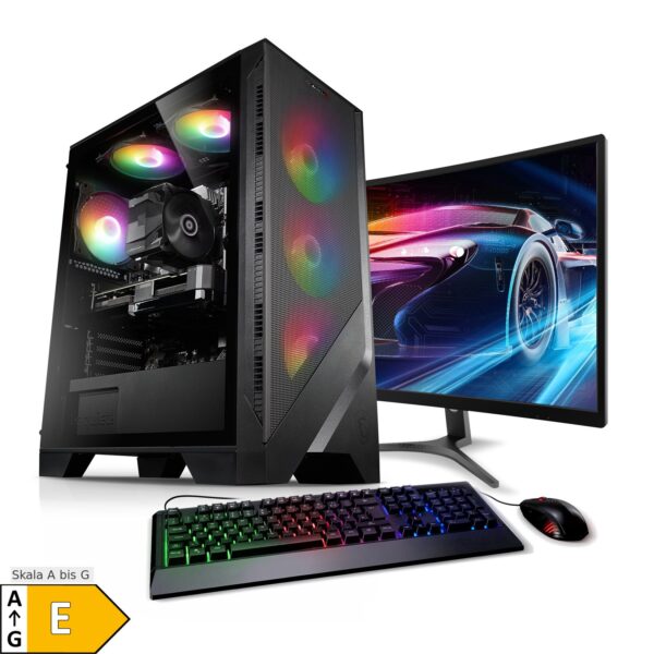 PC Set mit 24 Zoll TFT Total Intel Core i5-14400F