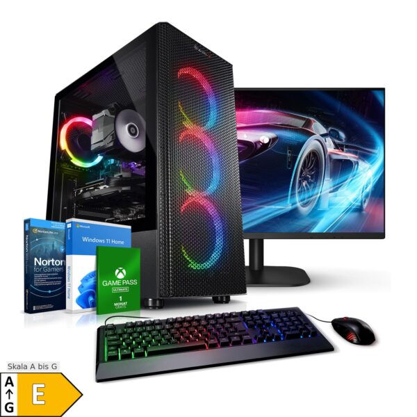 PC Set Gaming mit 27 Zoll TFT Raptor Intel Core i5-13400F