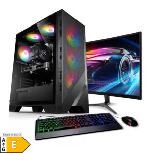 PC Set Gaming mit 24 Zoll TFT Cobra IV AMD Ryzen 5 5500