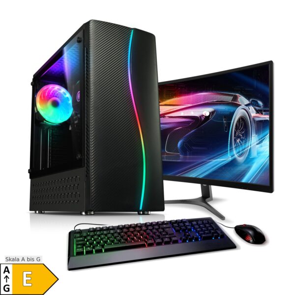 PC Set Gaming mit 24 Zoll TFT Cobra AMD Ryzen 5 5500