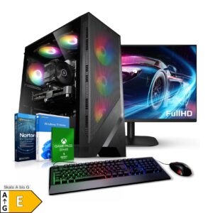 PC Set Gaming mit 23.8 Zoll TFT Total 10 Intel Core i5-10600KF