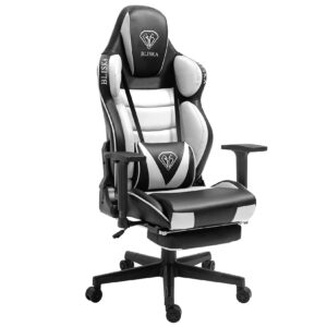 Chair Racing Chefsessel mit Sportsitz und ergonomsichen 4D-Armlehnen Schreibtischstuhl Drehstuhl