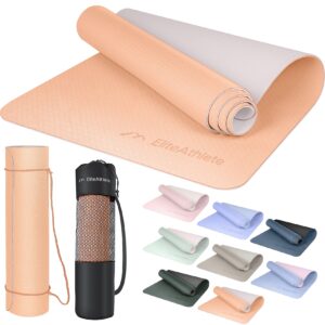 EliteAthlete® Yogamatte - Apricot Ivory