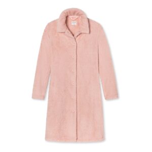 Schiesser Damen Bademantel Teddy Fleece