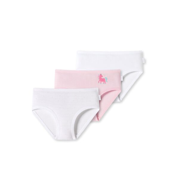 Schiesser Mädchen Hüftslip Fine Rib Organic Cotton 3er Pack