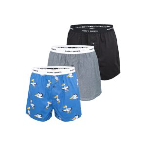 Happy Shorts Herren Boxer Mix 3er Pack