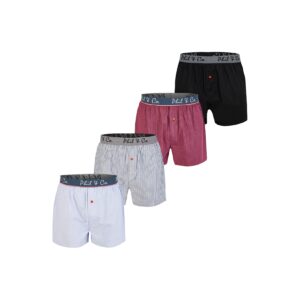 Phil & Co. Berlin Herren Boxer Classic Checks 4er Pack