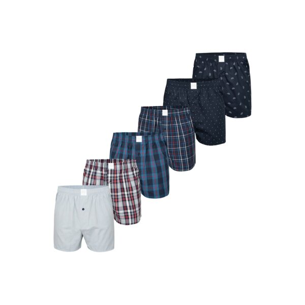 MG-1 Herren Boxer Classic Checks 6er Pack