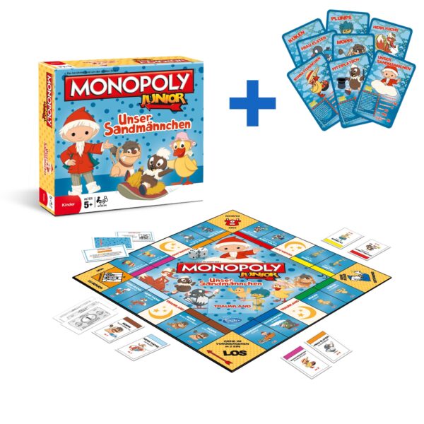 Monopoly Junior - Unser Sandmännchen Brettspiel Gesellschaftsspiel