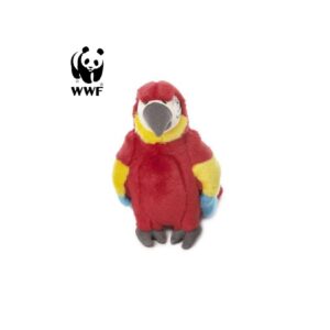 WWF Plüschtier Hellroter Ara Papagei (18cm) Kuscheltier Stofftier Vogel NEU