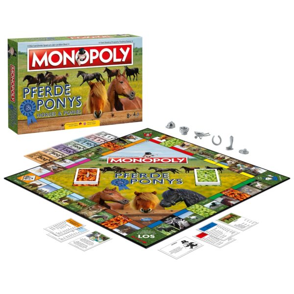 Monopoly Pferde und Ponys Edition Gesellschaftsspiel Brettspiel Tiere Spiel