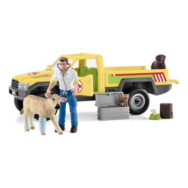 Schleich 42503 - Tierfiguren Farm World - Tierarztbesuch auf dem Bauernhof